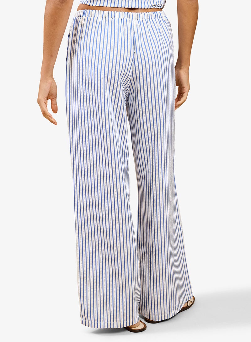 Little Mistress Blue Stripe Trouser - Image 2